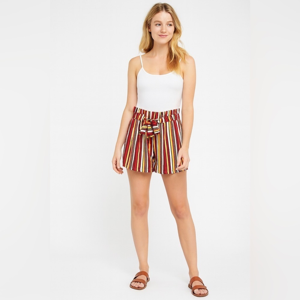 NWOT Bobby Brooks size medium striped shorts tires in front